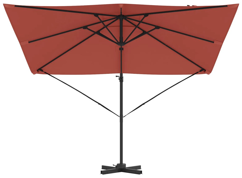 vidaXL Κάντιλεβερ Ρομά Παράσιτος Terracotta 286x285x265 εκ Αλουμίνιο