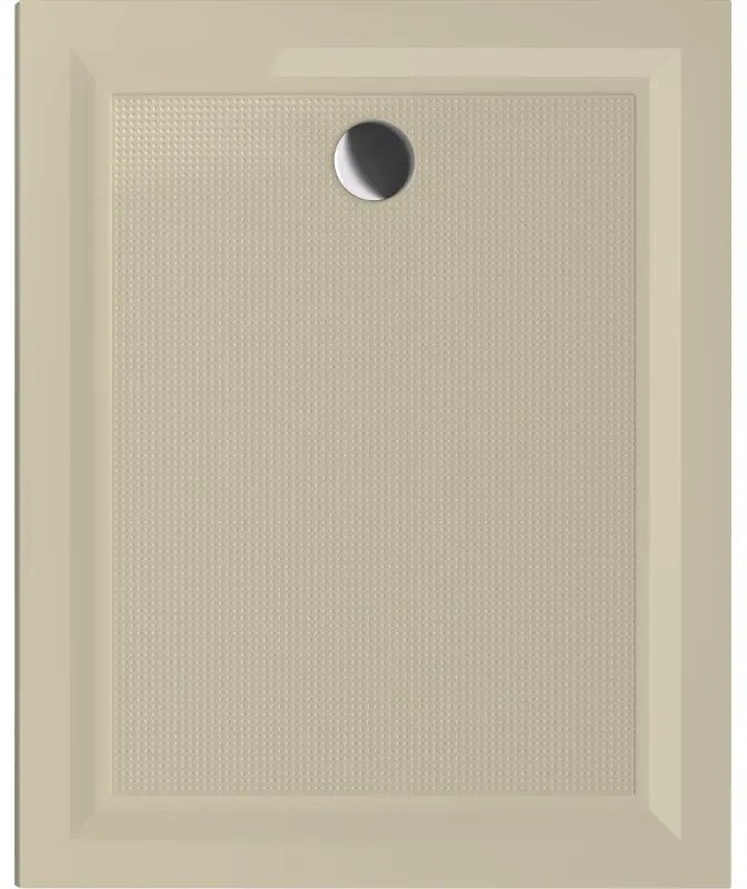 Ντουζιέρα Χυτή 140x80xY2 εκ. με Βαλβίδα Αποχέτευσης Sanitec Flat Classic Granite Ocra A200-29