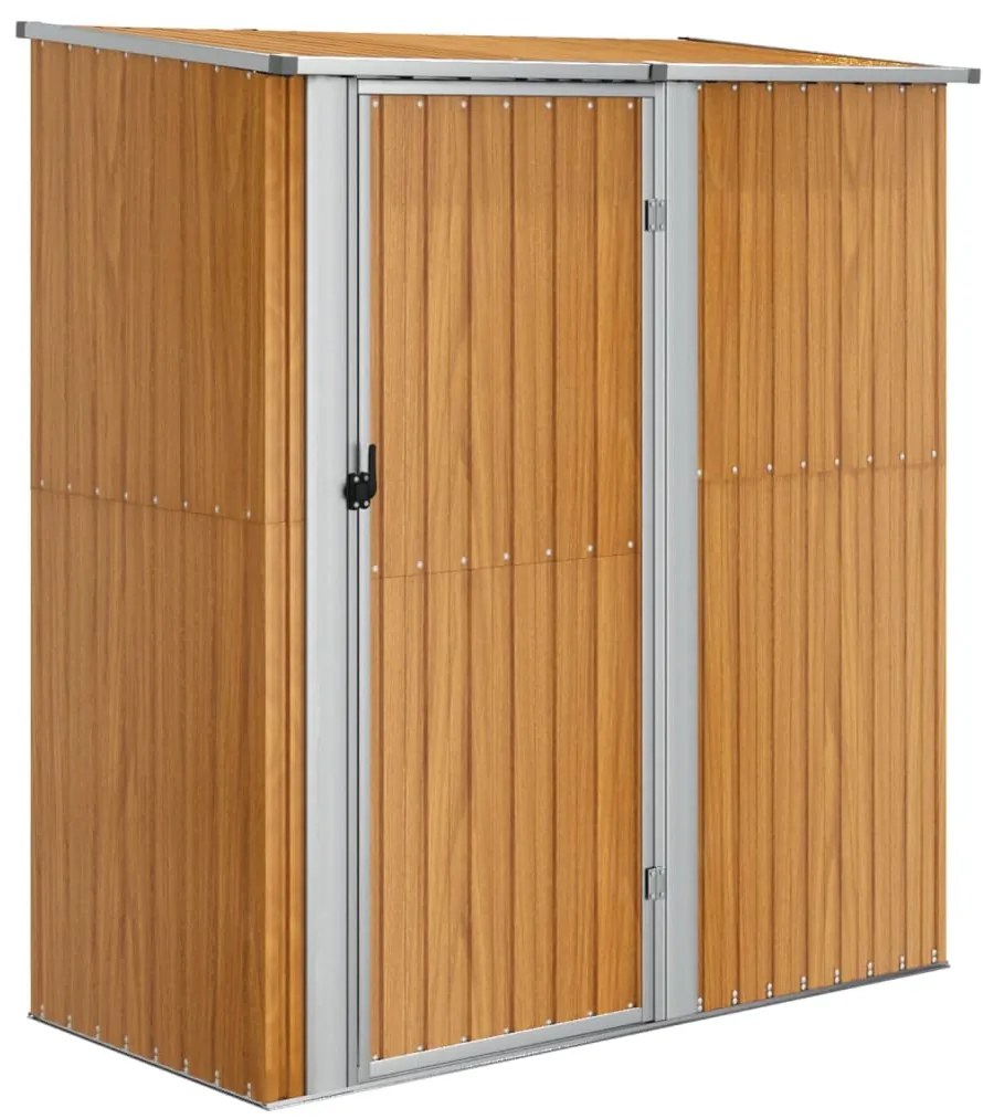vidaXL Αποθήκη Κήπου Καφέ 180,5 x 97 x 209,5 εκ. Γαλβανισμένο Ατσάλι