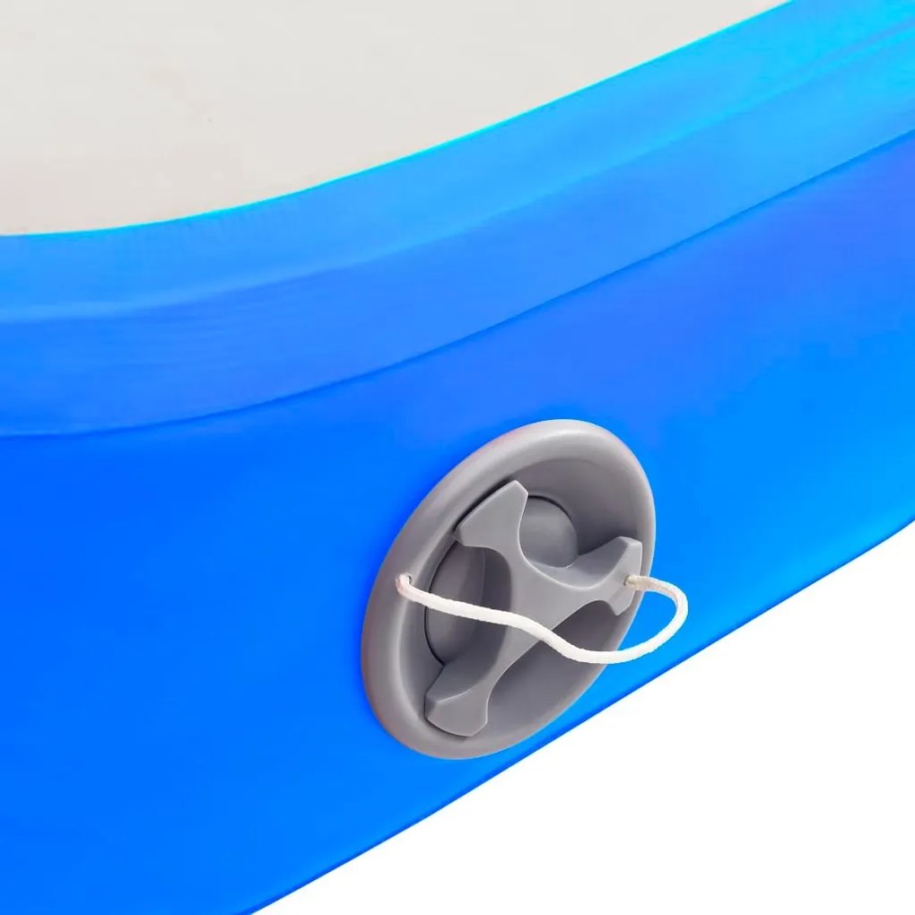 Στρώμα Ενόργανης Φουσκωτό Μπλε 600 x 100 x 20 εκ. PVC με Τρόμπα - Μπλε