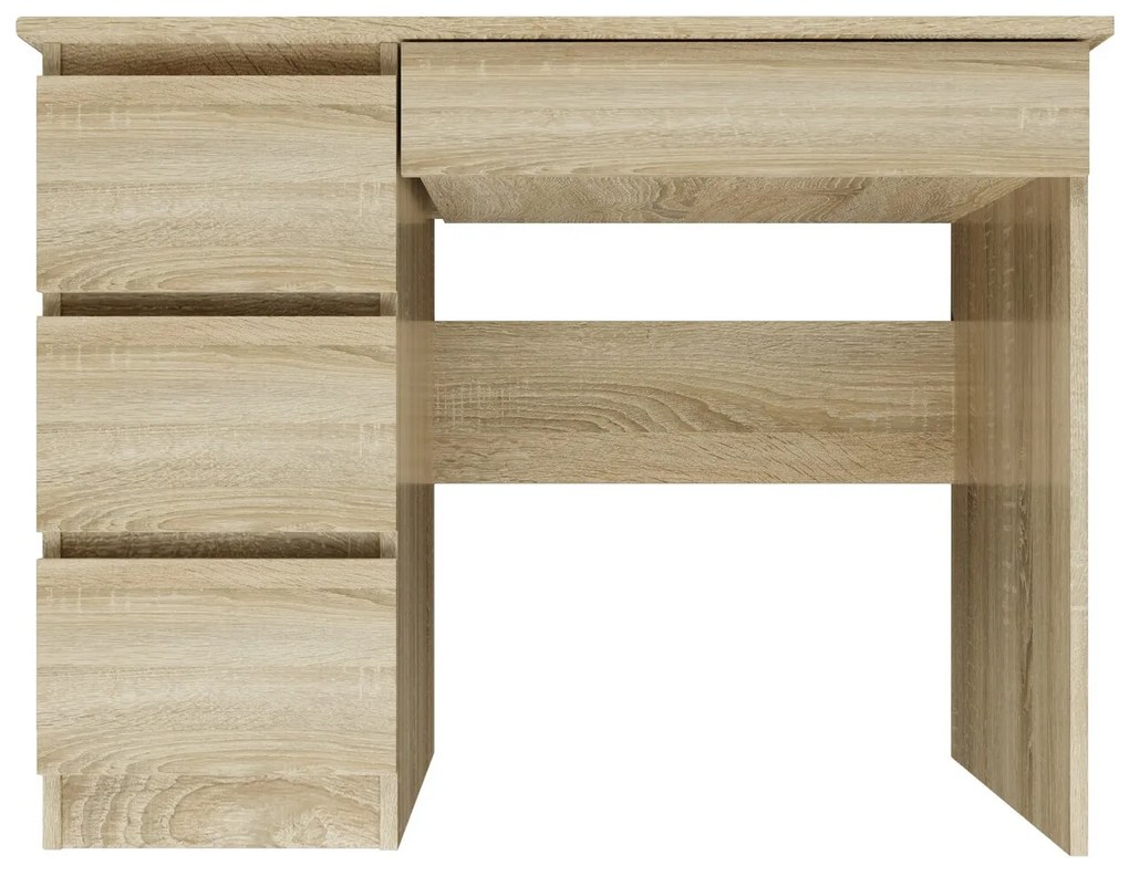 Τραπέζι γραφείου Mandeville D111, Με συρτάρια, 76x98x51cm, 22 kg, Sonoma οξιά | Epipla1.gr
