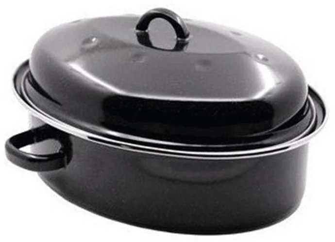 Γάστρα Εμαγιέ Οβάλ Roasty Cook 15230384 38cm Black Beka Enamel