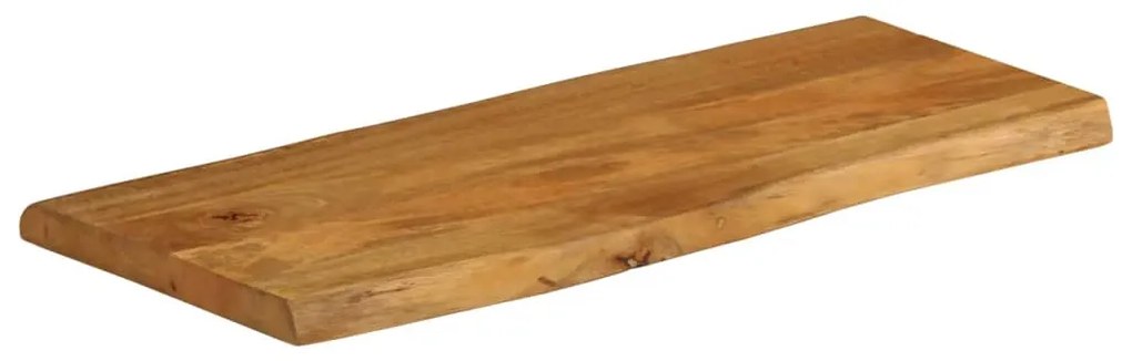 vidaXL Επιφάνεια Τραπεζιού 90x40x3,8 εκ. Live Edge Μασίφ Ξύλο Μάνγκο