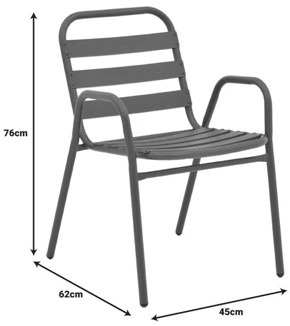 Σετ κήπου Τραπεζαρία Watson-Sussie 3 τεμ. μέταλλο καφέ - γυαλί 70x70x70 εκ. 70x70x70 εκ.