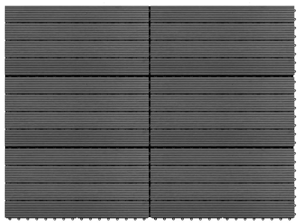vidaXL Πλακάκια 6 τεμ. Γκρι 1 μ² / 60 x 30 εκ. από WPC