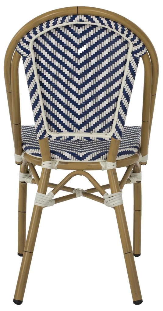 Καρέκλα C5860.02 Bamboo Look Μπλέ - Λευκό 46x56x88Y εκ. 46x56x88 εκ.