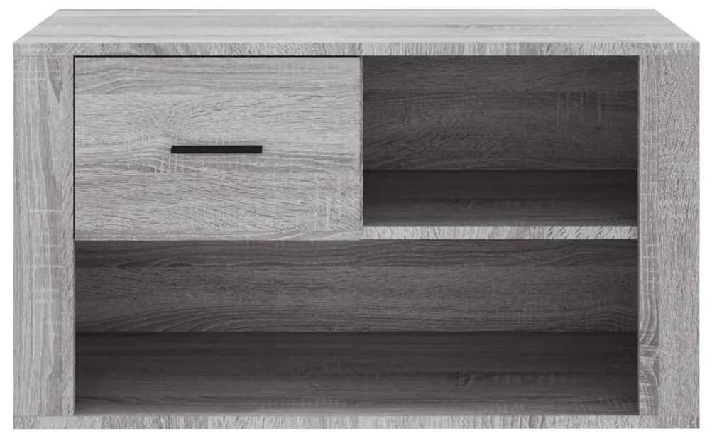 vidaXL Παπουτσοθήκη Γκρι Sonoma 80x35x45 εκ. από Επεξεργασμένο Ξύλο