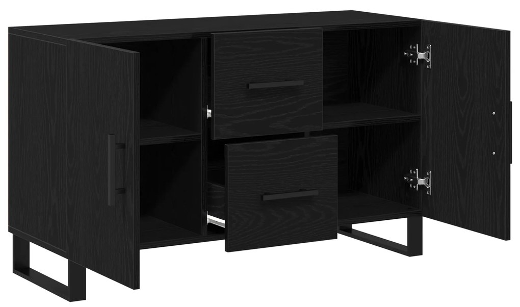 vidaXL Μπουφές Μαύρη Δρυς 100x36x60 εκ. Κατασκευασμένο Ξύλο