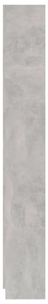 vidaXL Βιβλιοθήκη με 5 Ράφια Γκρι Σκυροδέμ. 60x24x175 εκ. Επεξ. Ξύλο
