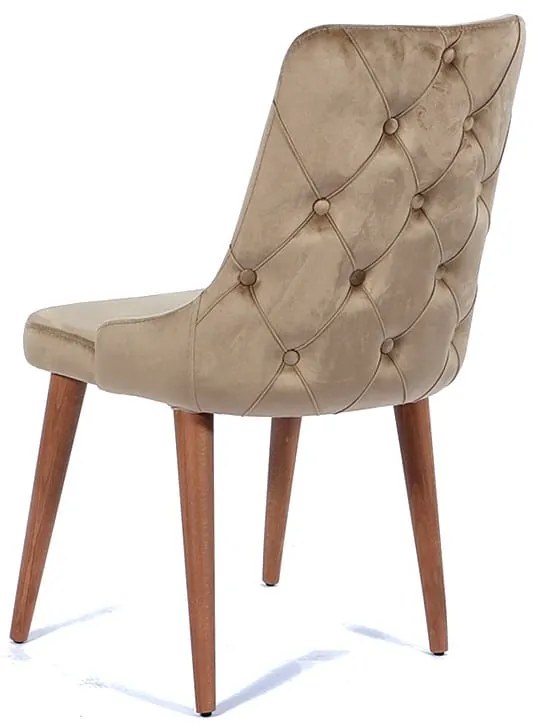 Καρέκλα EGE  ξύλο καφέ χρώμα /ύφασμα ATLAS  LİMA 07