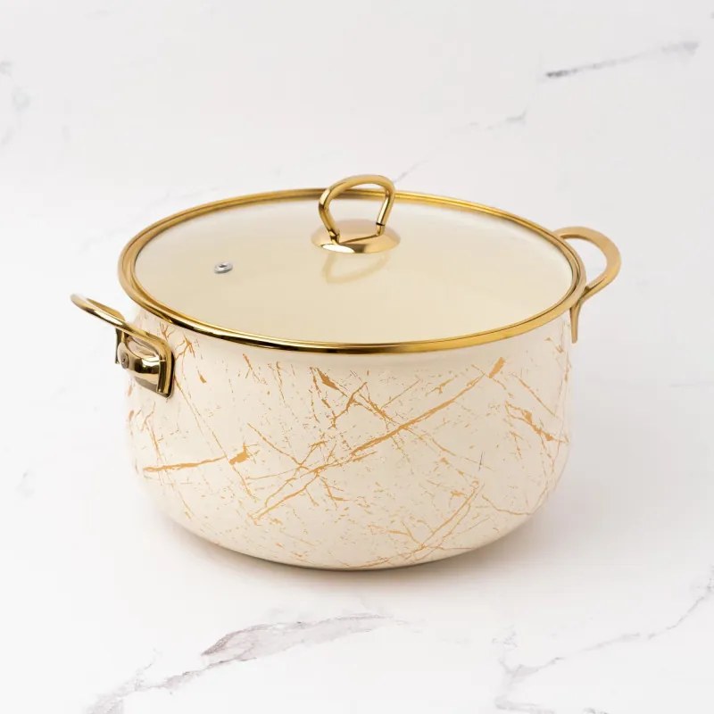 Κατσαρόλα Goldmann GM 8017-26B, 8.5L, 26x16cm, Εμαγιέ, Αντιв