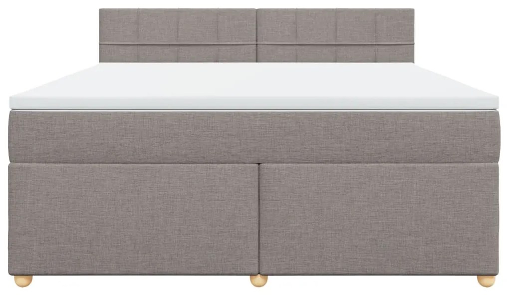 ΚΡΕΒΑΤΙ BOXSPRING ΜΕ ΣΤΡΩΜΑ TAUPE 180X200 ΕΚ. ΥΦΑΣΜΑΤΙΝΟ 3286763