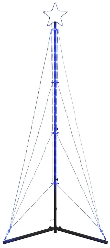 vidaXL Χριστουγεννιάτικο δέντρο LED 363 LED μπλε 182 εκ.