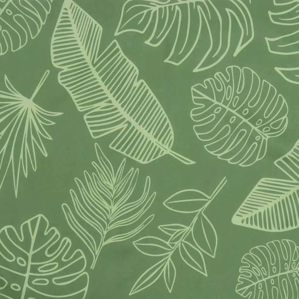 Μαξιλάρι Πάγκου Κήπου Σχέδιο Φύλλων 110 x 50 x 7 εκ. Υφασμάτινο - Πράσινο
