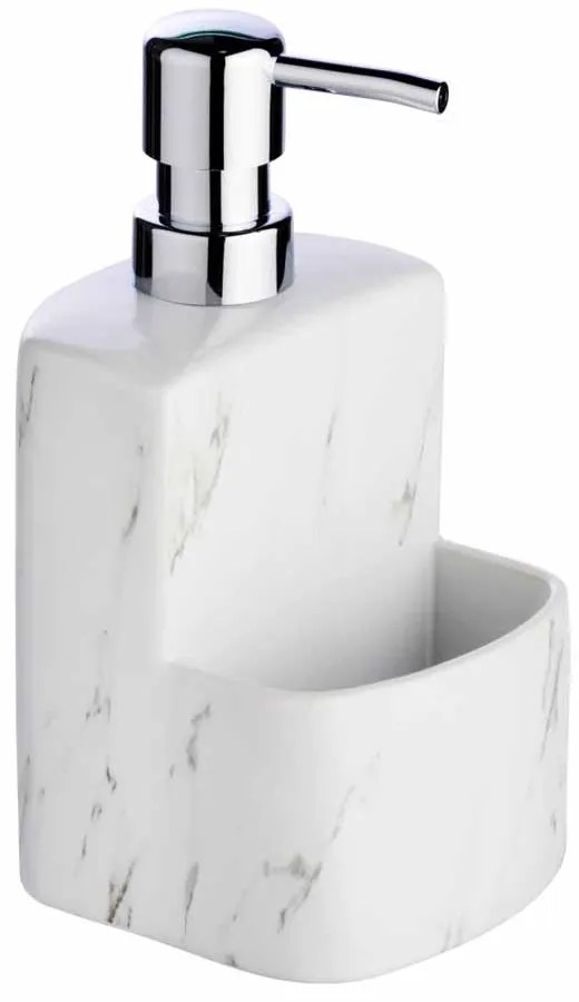 Δοχείο Υγρού Πιάτων + Θήκη Για Σφουγγάρι Wenko Festival Marble 54665100