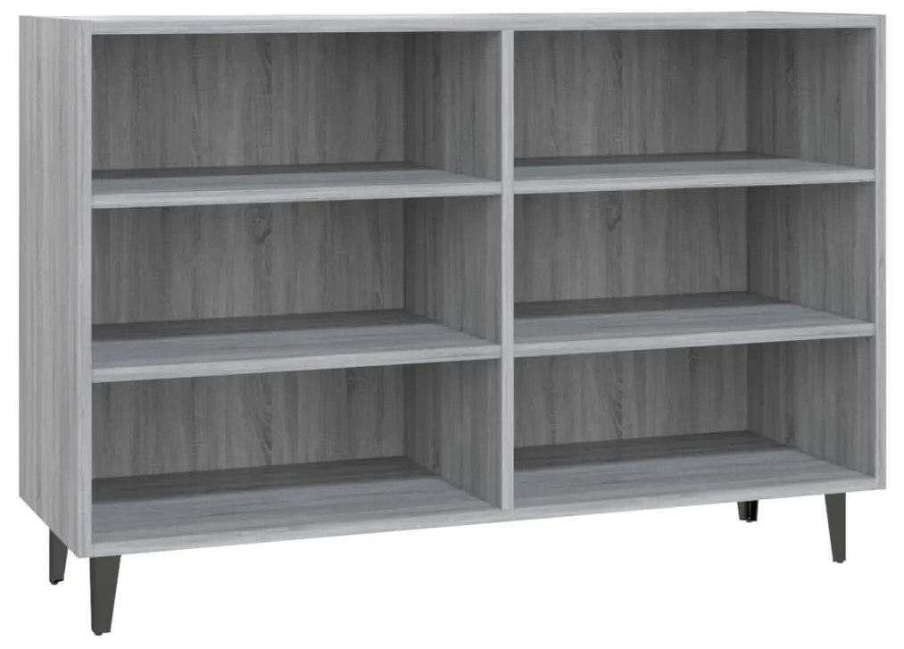 vidaXL Ραφιέρα Γκρι Sonoma 103,5 x 35 x 70 εκ. από Επεξεργασμένο Ξύλο