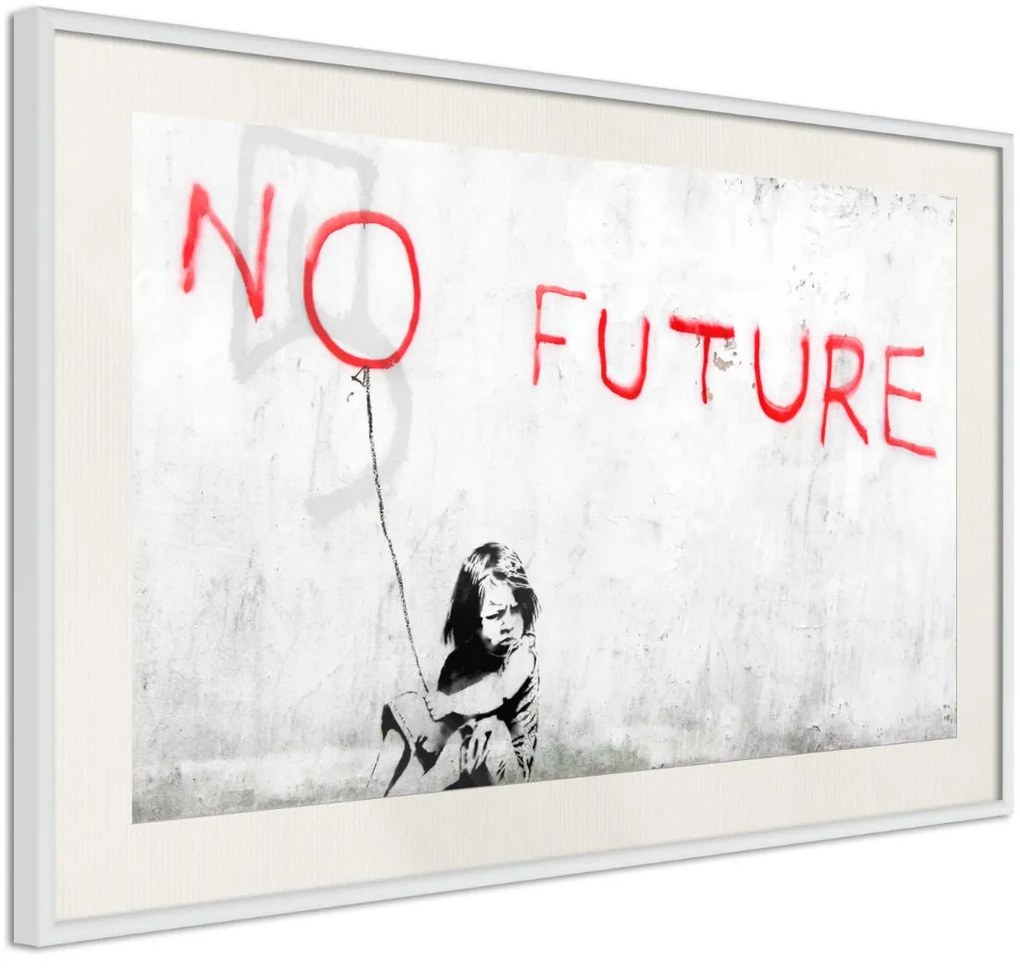 Αφίσα - Banksy: No Future - 30x20 - Χρυσό - Χωρίς πασπαρτού