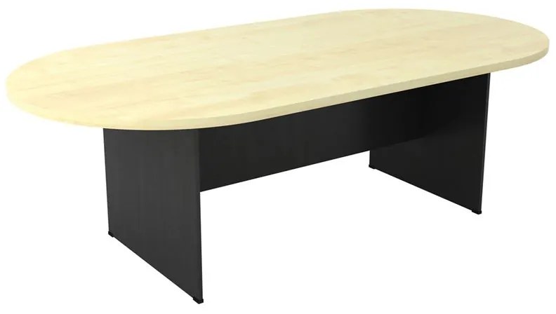 ΣΥΝΕΔΡΙΟΥ-A Τραπέζι Οβάλ Απόχρωση Dark Grey - Beech  240x120x75cm [-Γκρι Σκούρο/Beech-] [-Melamine-] ΕΟ123,2