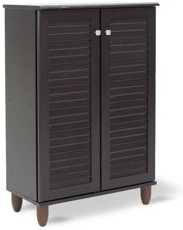 Παπουτσοθήκη-ντουλάπι SANTO pakoworld 10 ζεύγων χρώμα wenge 60x34,5x91,5εκ