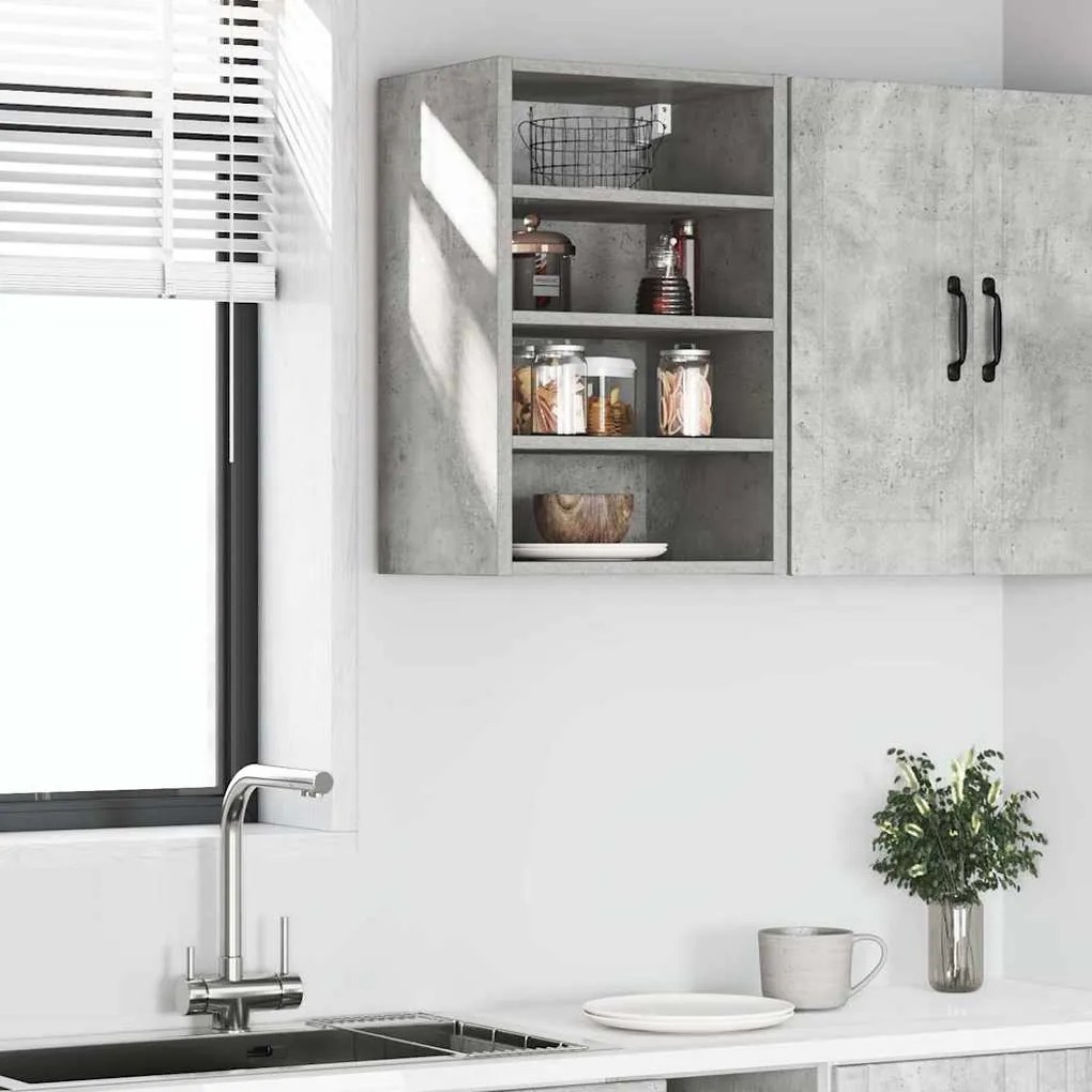 vidaXL Κρεμαστό Ντουλάπι "Riga" Γκρι Σκυρόδεμα 40x29,5x60 εκ. από Τεχνητό Ξύλο