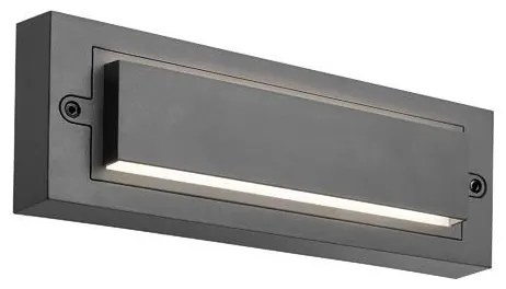 Απλίκα LED Εξωτερικού Χώρου Eurolamp Senario 145-52114 Grey 3CCT