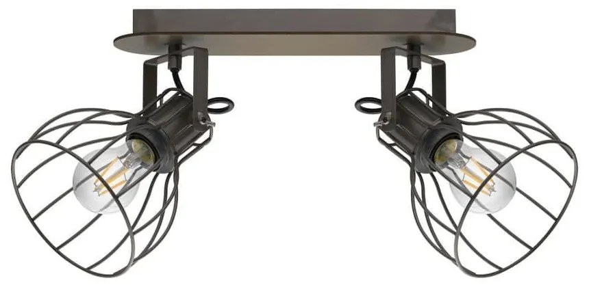 Φωτιστικό Οροφής Spot Sambatello 98135 Brown Eglo Metal,Wood