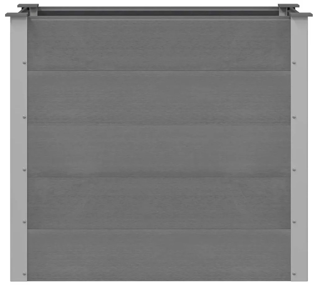 vidaXL Ζαρντινιέρα Υπερυψωμένη Γκρι 100 x 50 x 91 εκ. από WPC