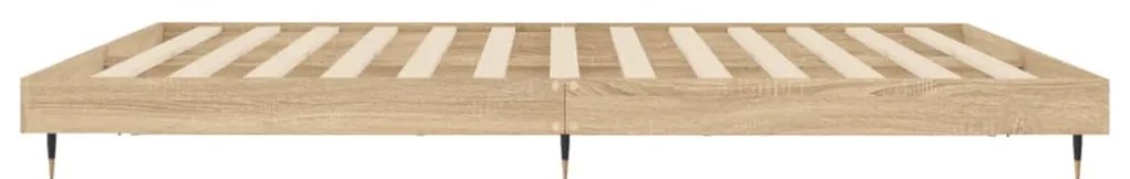 vidaXL Πλαίσιο Κρεβατιού Χωρ. Στρώμα Sonoma Δρυς 140x200εκ. Επ. Ξύλο