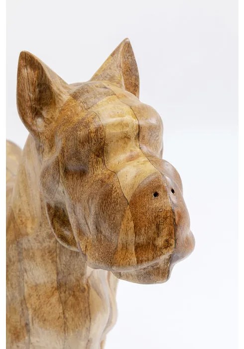 Διακοσμητική Φιγούρα Bulldog Μασίφ Ξύλο 78x22x69,5 εκ. - Καφέ