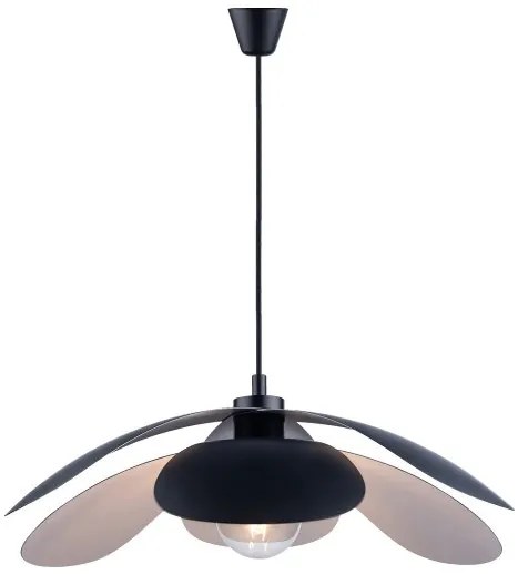 Κρεμαστό Φωτιστικό Οροφής 1xΕ27 Λουλούδι Φ55cm Maple 55 DFTP -2220293003-Μαύρο 2220293003