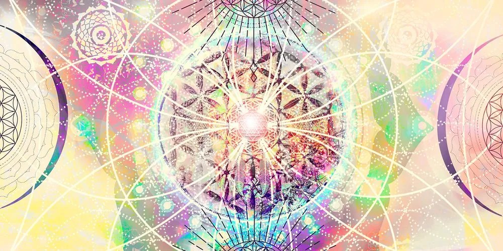 Εικόνα Mandala σε ένα ενδιαφέρον σχέδιο