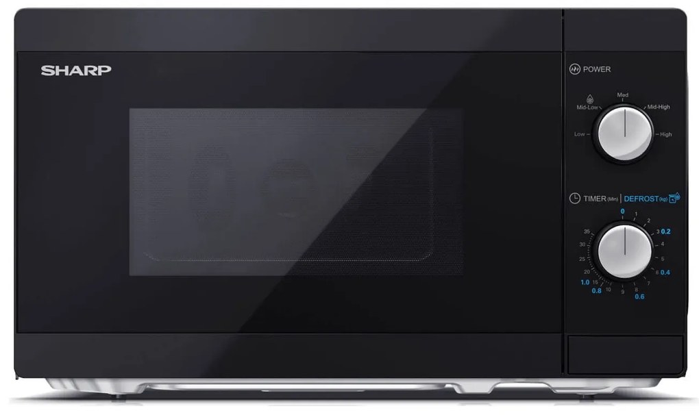 Φούρνος Μικροκυμάτων Sharp YC-MS01E-B Με Χωρητικότητα 20L Και Ισχύ 800W