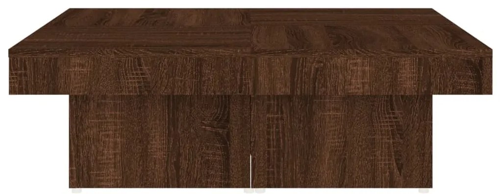 vidaXL Τραπεζάκι Σαλονιού Καφέ Δρυς 90x90x28 εκ. Επεξεργασμένο Ξύλο