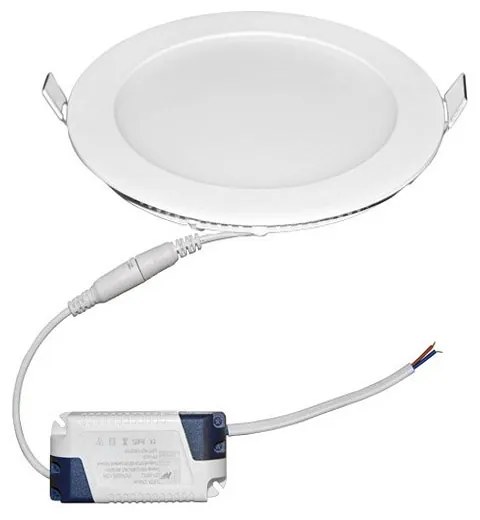 Adeleq Led Φωτιστικό Ψευδοροφής Αλουμινίου Στρογγυλό 12W 4000K 120ο Λευκό 21-012101
