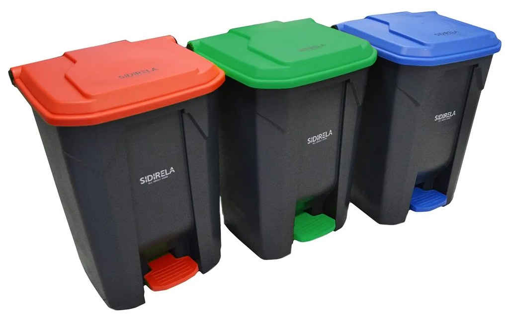 Κάδος απορριμάτων από πλαστικό 80L 50x43x70