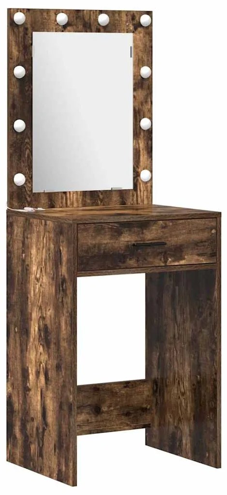 vidaXL Τραπέζι περιποίησης με συρτάρι 2 pcs Καφέ 50 x 41 x 135 εκ