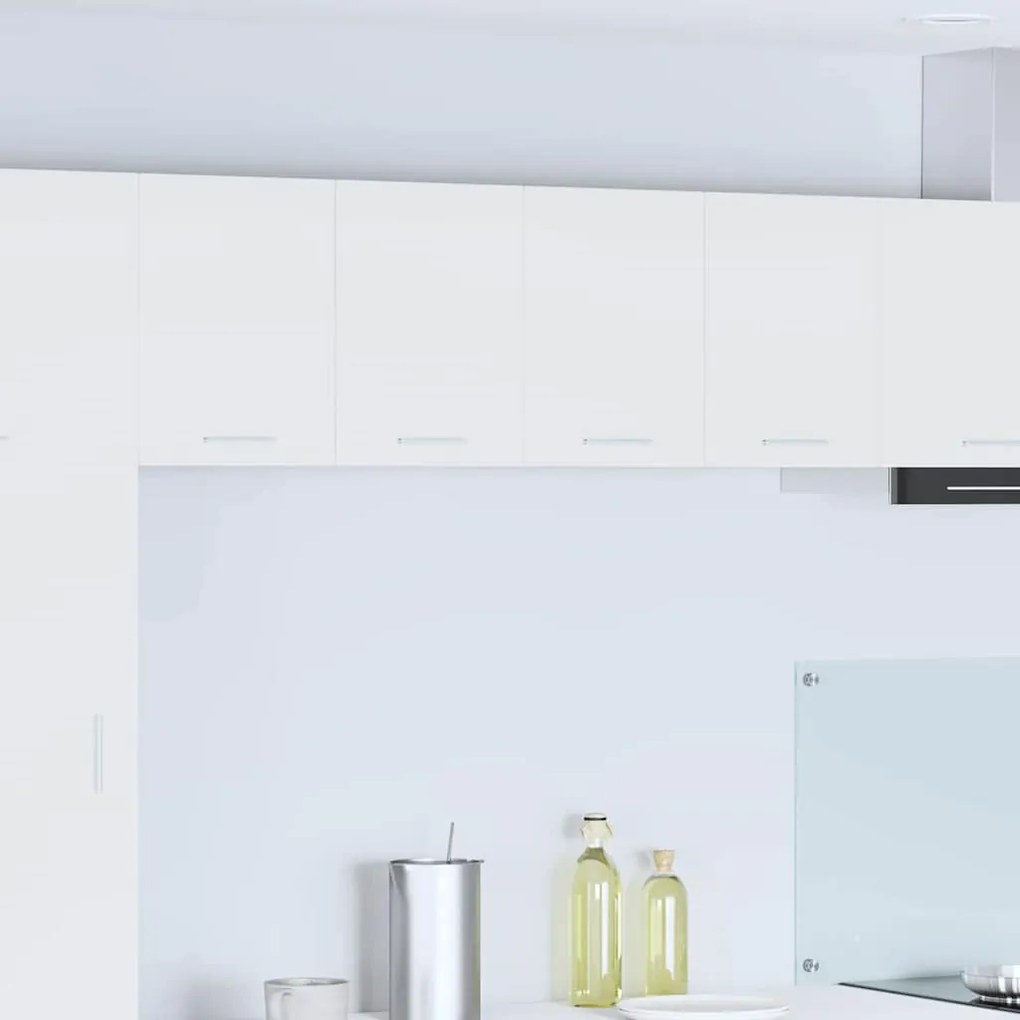 vidaXL Κρεμαστό ντουλάπι με αποθήκευση 2 pcs Λευκό 60 x 31 x 40 εκ