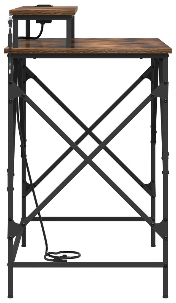 vidaXL Γραφείο Καπνιστή δρυς 100 x 50 x 86.5 εκ Επεξεργασμένο ξύλο