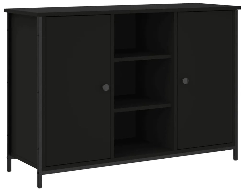 vidaXL Μπουφές Μαύρος 100 x 35 x 70 εκ. από Επεξεργασμένο Ξύλο
