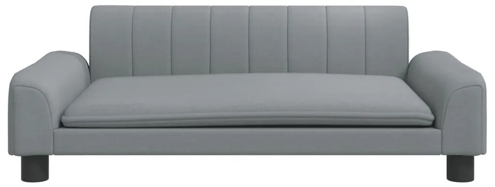 vidaXL Καναπές Παιδικός Ανοιχτό Γκρι 90 x 53 x 30 εκ. από Ύφασμα