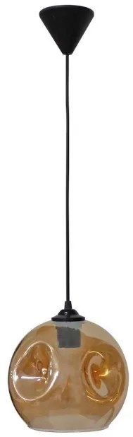 Κρεμαστό Φωτιστικό Οροφής 1xE27 Γυαλί Pop Heronia Lighting-02-0405-Μελί 02-0405