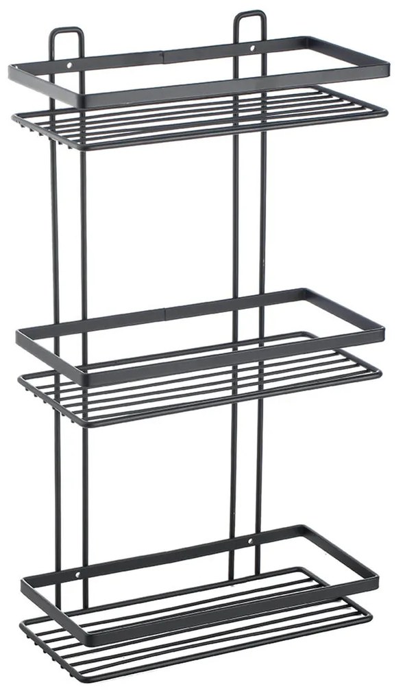 Εταζέρα 3Όροφη Μεταλλική Μαύρη Elegant Estia 25,1x12,5x46εκ. 02-8710