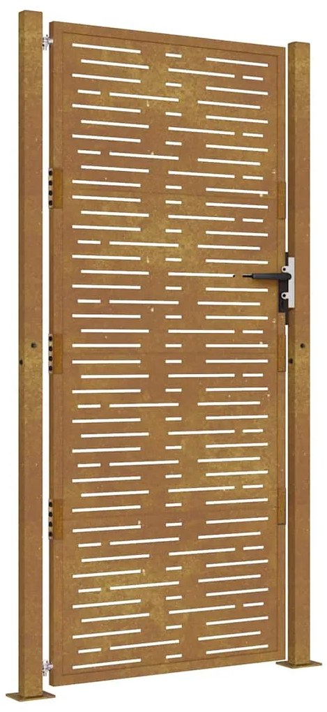 vidaXL Πόρτα Κήπου Τετράγωνη 100 x 175 εκ. από Ατσάλι Corten