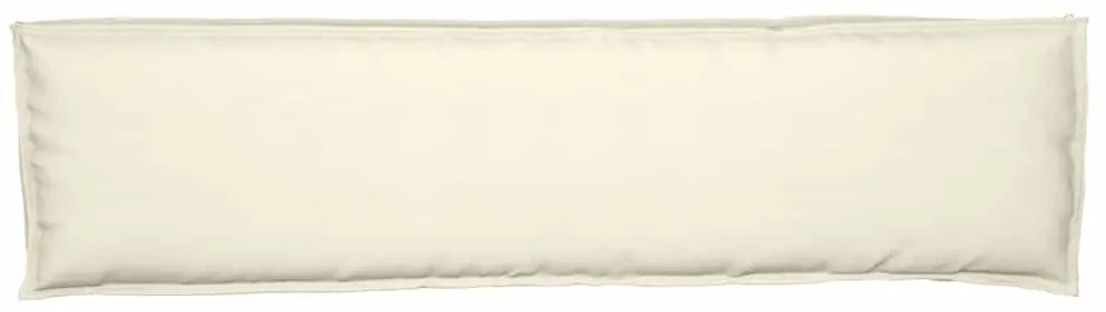 vidaXL Μαξιλάρι για Παγκάκι σε Κρεμ 150 x 40 x 8 εκ. Ύφασμα Oxford