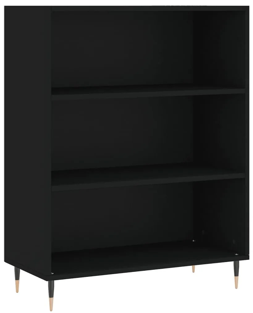 vidaXL Ντουλάπι Μαύρο 69,5x34x180 εκ. από Επεξεργασμένο Ξύλο
