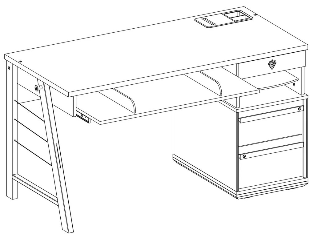 Παιδικό γραφείο TR-1101-1102 USB CHARGING Cilek