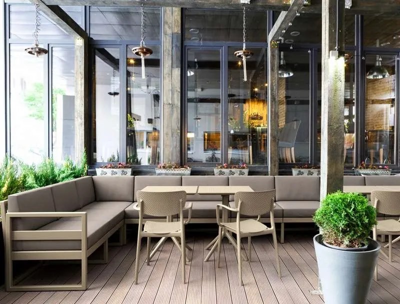 Πολυθρόνα Πολυπροπυλενίου Loft Dove Grey 54X53X82εκ.