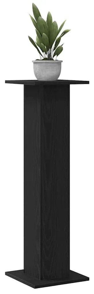 vidaXL Βάση φυτών 2 pcs Μαύρη Οξυά 30 x 30 x 95 cm Επεξεργασμένο ξύλο