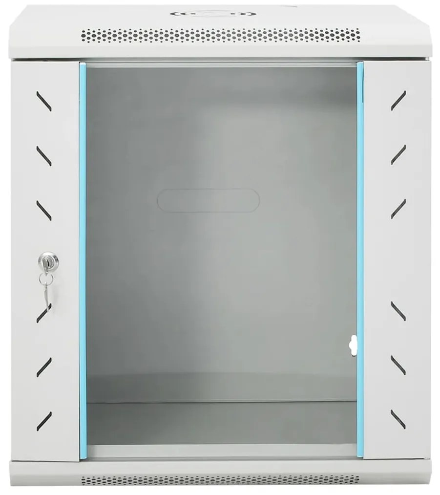 vidaXL Καμπίνα Δικτύου Επιτοίχια 12U 19&#039;&#039; IP20 53x40x60 εκ.