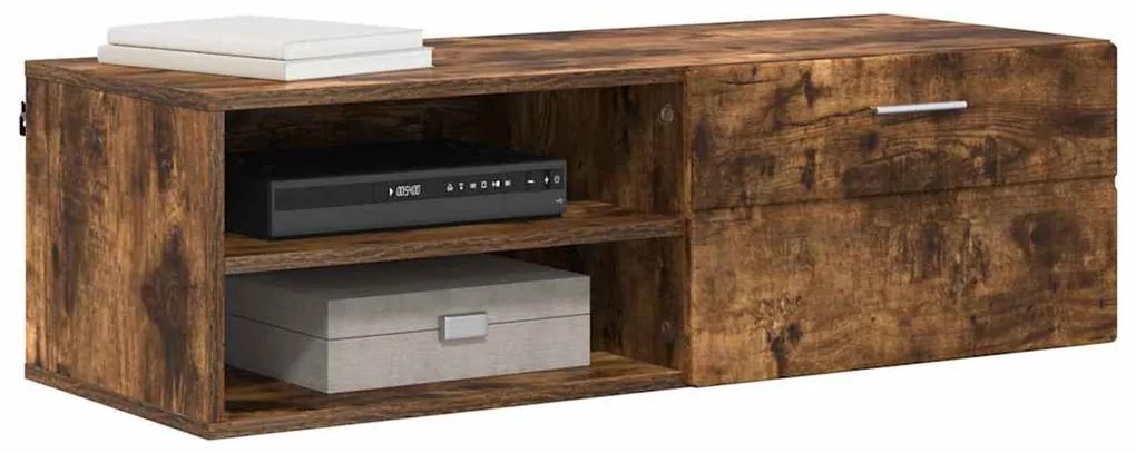 vidaXL Ντουλάπι TV Καπνιστή δρυς 100.5 x 39 x 30 εκ Επεξεργασμένο ξύλο